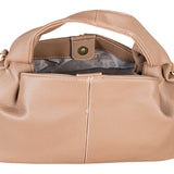 Beige Hobo Handbag women